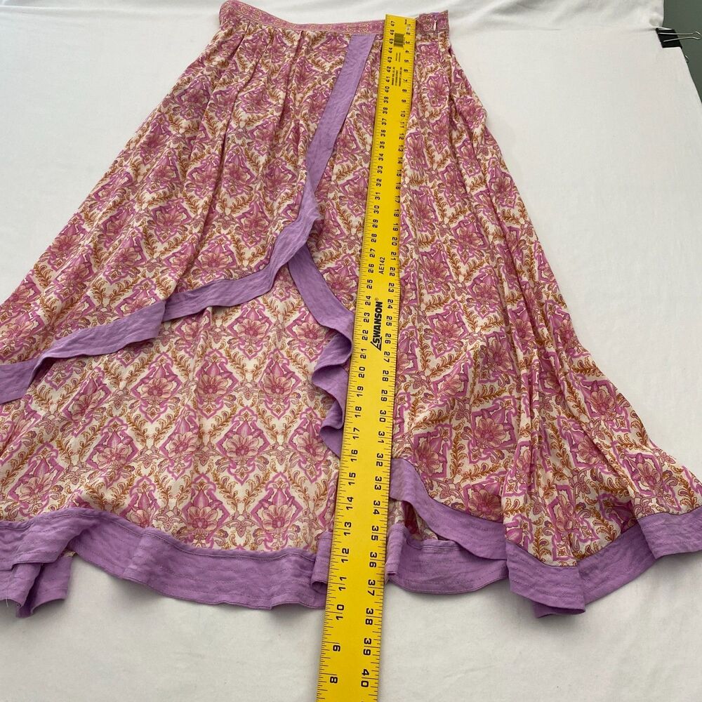 Spell & the Gypsy Collective Wrap Skirt Jewel Womens Large Quartz Pink Purple - Picture 10 of 11